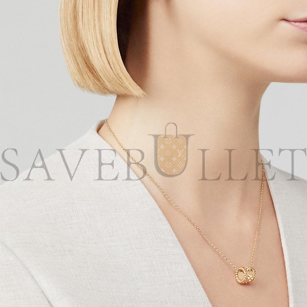 v*n cl*f arpels perlÉe clovers pendant - yellow gold, Di*m*nd  vcaro3yg00